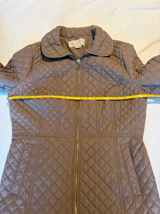 MICHAEL Michael Kors Quilted Brown Lightweight Jacket - Picture 5 of 7